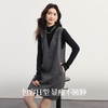 【10/1新品】熙世界千金小香风背心连衣裙女秋季通勤立体花朵无袖V领灰色裙子 商品缩略图1