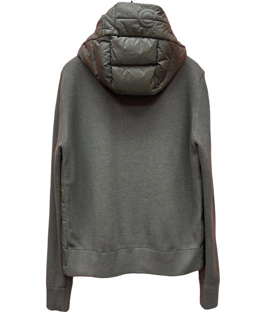 中性款针织拼接连帽羽绒服018 商品图1