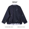 SDSA男士秋冬新款痞帅男装韩版美式拼接翻领拉链假两件夹克外套潮 商品缩略图4