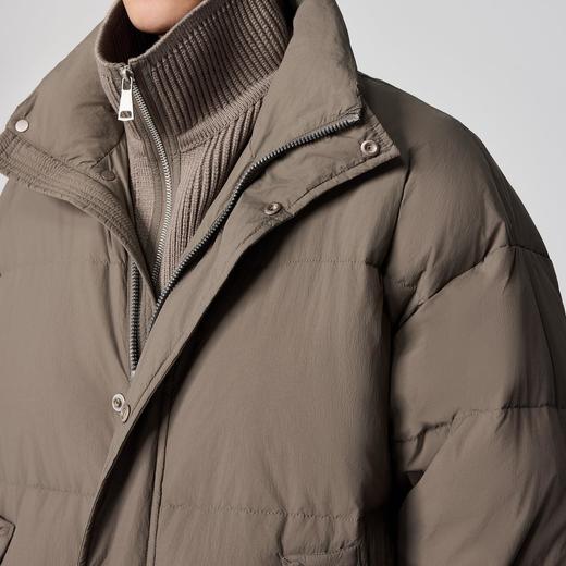 2025男装假两件拼接羽绒服男2025冬款中长款男士羽绒外套88719 商品图2