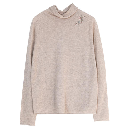 牧衣游原创 手工刺绣羊毛套头衫女冬新款细腻蓬松保暖毛衣 东云 商品图4