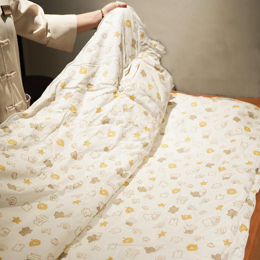 东济堂儿童纯棉加厚养生睡袋  防踢被，被子般宽松，睡袋样贴心 商品图3