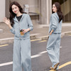 ZYRH2095休闲运动连帽卫衣套装女早秋显瘦开衫2025春季新款阔腿裤子两件套 商品缩略图3