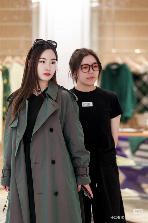 924-7 渠道圆正 高端顾客入 BBR双排扣汤唯同款渐变色两色风衣 167-136穿8码/理想宽松度 商品图12