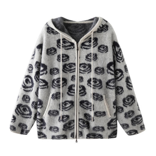 【北美小动物之复古玫瑰】新款！保暖外套连帽外套XDW25115 商品图2