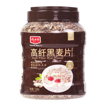 精力沛高纤黑麦片1030g/罐 营养低脂肪高蛋白代餐健身即食燕麦无加蔗糖 商品图4