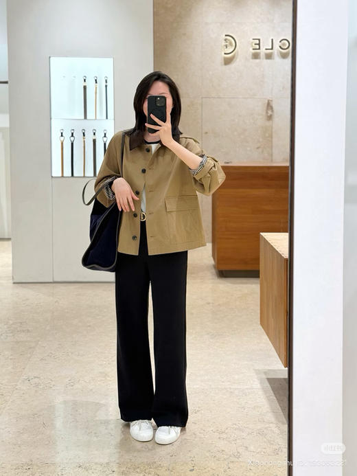 927-3 月中发 圆正夯货 小禾高密斜纹棉夹克外套 我穿40码宽松效果 商品图13