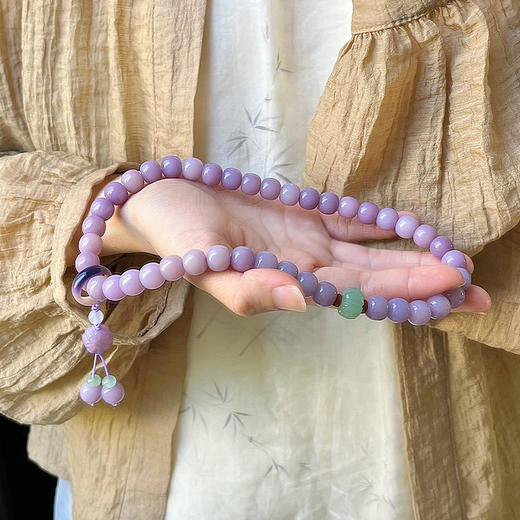 东方美意‼️【菩提根·四季破晓双圈手串】显白百搭 叠戴层次感 印尼进口菩提根 手工精磨 高油高密 精修孔道 赠收纳袋 商品图8