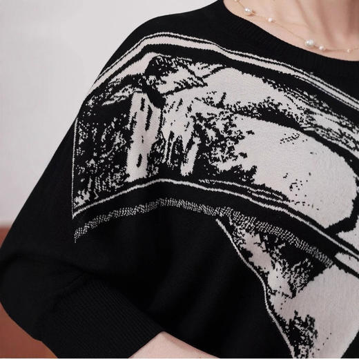 MLL161WP2025秋款妈妈装中老年小衫套装洋气休闲百搭时尚上衣两件套洋气 商品图3