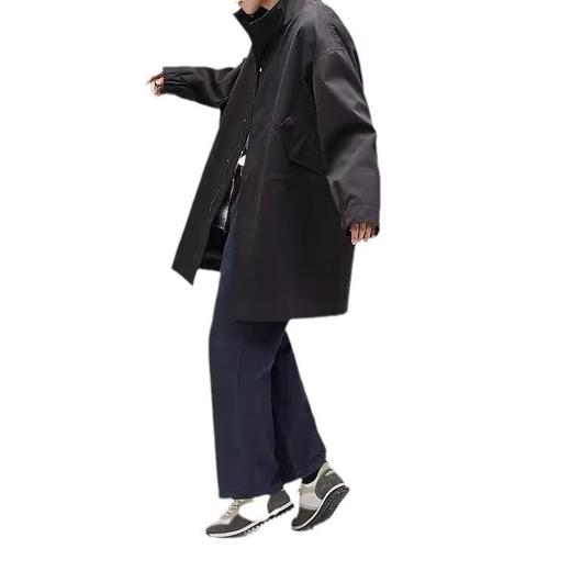 预售秋季新品 2025秋季设计感立领中长款风衣男士薄款派克服韩版宽松外套 商品图4
