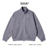 35595SDSA男士秋冬新款痞帅男装韩版简约纯色拉链立领针织卫衣百搭外套 商品缩略图1