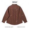 8583606SDSA秋冬新款痞帅男装韩版潮牌提花纽扣翻领长袖衬衫宽松简约衬衣 商品缩略图5