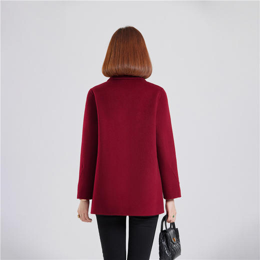 TC 215889羊毛毛呢外套大码双面呢大衣 商品图3