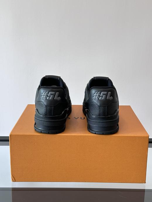 驴家 trainer圆头系带 平跟 低帮 板鞋 黑色 商品图1