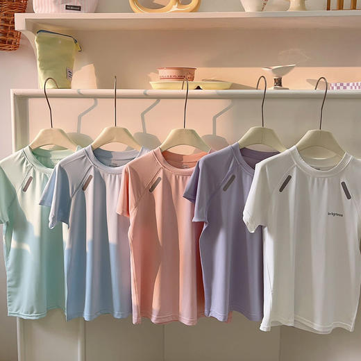  任选2套【轻梵 男女童冰丝速干套装】冰肤网眼透气 凉感速干 丝滑垂顺弹性大 高弹不紧绷 ZXT 商品图6