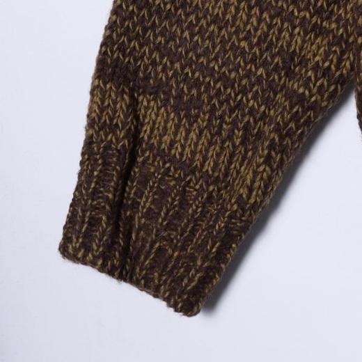 72611SDSA男士秋冬新款痞帅男装港风撞色圆领针织衫复古短款时尚毛衣 商品图4