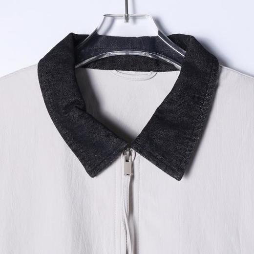 252716SDSA男士秋冬新款痞帅男装潮牌撞色拼接拉链翻领夹克休闲百搭外套 商品图2