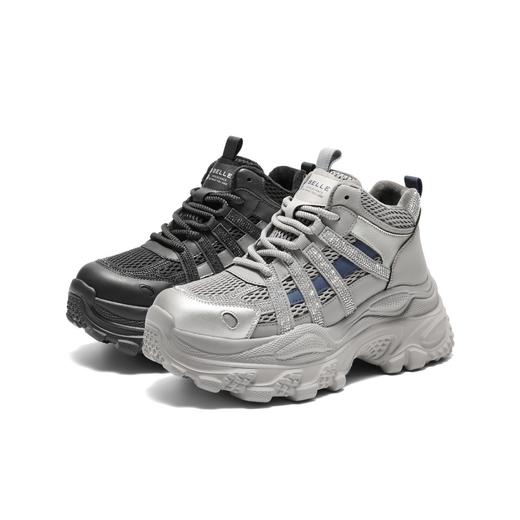 BF楼百丽厚底增高高帮老爹鞋女25冬季新款加绒休闲运动鞋子E6N1DDD5 商品图0