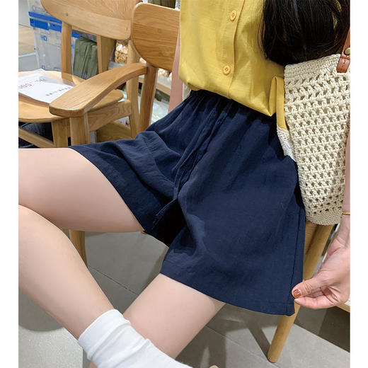 【特妮娜 天丝亚麻短裤】显高显瘦 舒适柔软 弹力高腰 垂感遮肉 藏肉/高腰/显高/显瘦一步到位 包容UP!消化各种腿型 商品图4