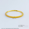 【限时克减150元】足金 无氰5D硬金固口手镯丝绒圆棍手镯（面宽约3.9-4.3mm）(AR5DSZ00076),(预售产品下单后不退款不退货不换货不补差价) 商品缩略图4