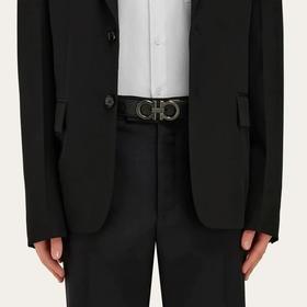 送礼必备！超高端，菲拉G慕08双头腰带男士腰带，经典“8字扣”设计