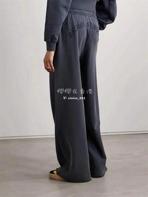 明星同款~A*c Studios 慵懒感秋冬阔腿裤，高品质雪花水洗长腿视感做旧贴布绣花阔腿裤 商品图2