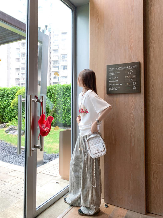 【149元任选2件】最后一波现货！休闲宽松黑白格子高腰休闲裤 商品图4