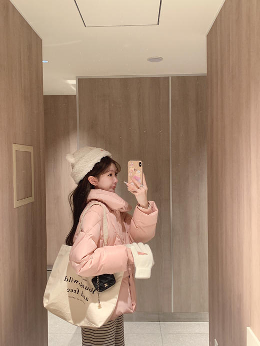 金蘑菇菇 你的日系女孩 收腰羽绒/古早韩系氛围 三星可溯源白鸭绒 商品图8