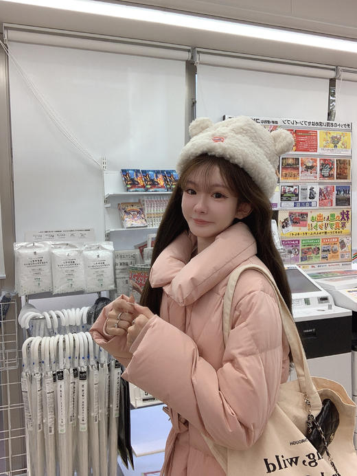 金蘑菇菇 你的日系女孩 收腰羽绒/古早韩系氛围 三星可溯源白鸭绒 商品图7