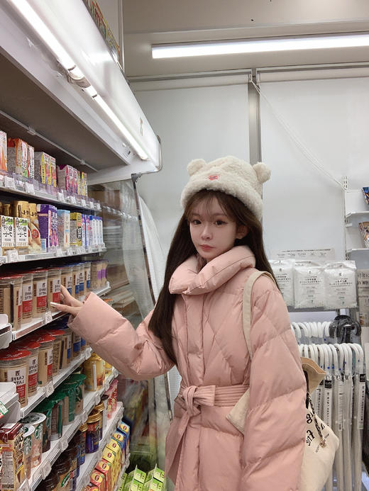 金蘑菇菇 你的日系女孩 收腰羽绒/古早韩系氛围 三星可溯源白鸭绒 商品图2