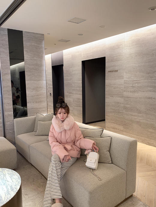 金蘑菇菇 你的日系女孩 收腰羽绒/古早韩系氛围 三星可溯源白鸭绒 商品图9