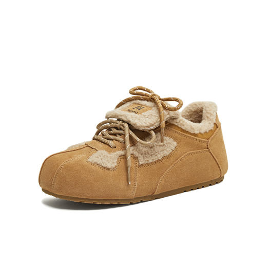 【云粉节】BF楼天美意复古厚底加绒毛毛鞋德训鞋女运动休闲鞋2025冬新款BL951DM5吊牌价899活动价499 商品图6