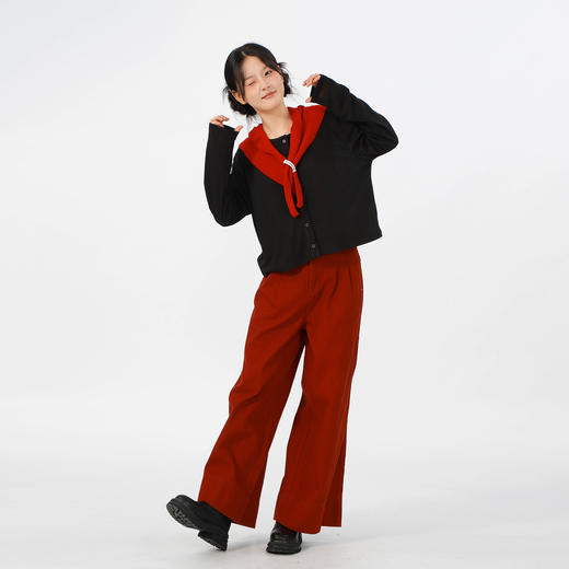 高腰显瘦小众设计直筒布制裤纪念日百货门店同款 商品图3