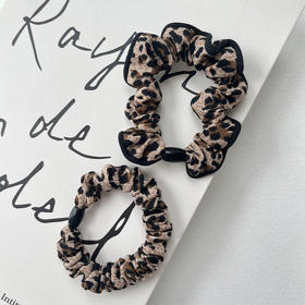 豹纹小布圈对装皮筋纪念日百货门店同款164701006