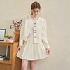 法式气质千金风短款外套女秋季不规则立体扣直筒廓形休闲上衣V2651146 商品缩略图2