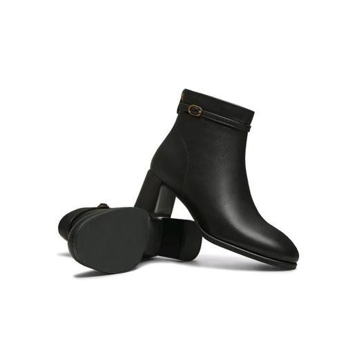 【云粉节】BF楼天美意时装靴2025冬季新款复古粗跟瘦瘦女靴BK032吊牌价1199活动价639 商品图1