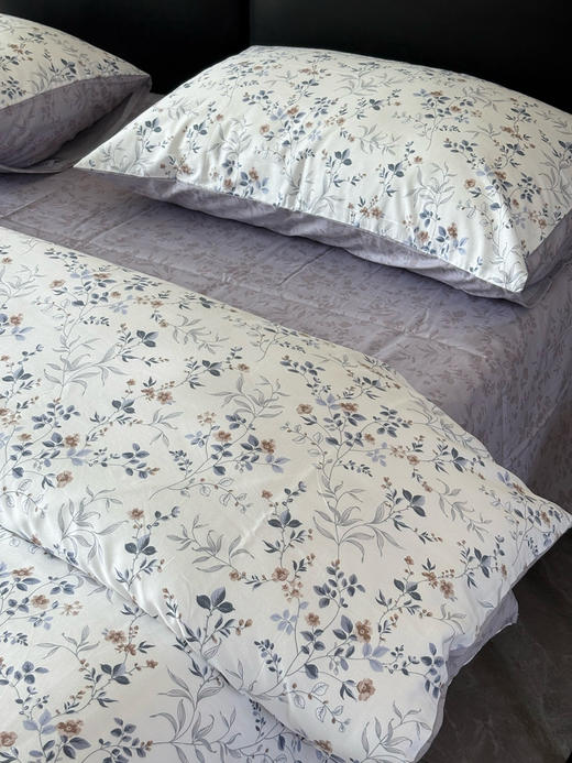 2025秋新款！40支全棉印花四件套 舒适淡雅精梳纯棉床上四件套 四季可用 商品图1