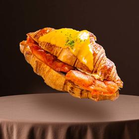 法式多汁鸡排芝士牛角包