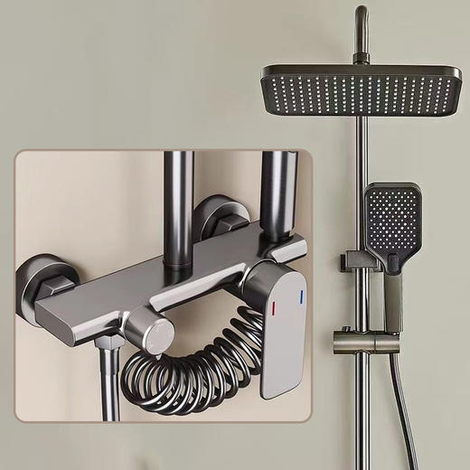 6081佐菲四档花洒-枪灰 商品图0