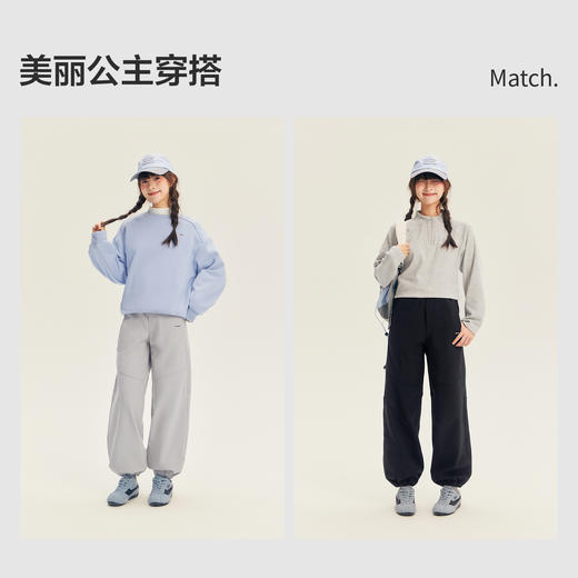 笛莎Deesha青少年女童裤子2025冬季女童潮酷束脚裤 商品图2