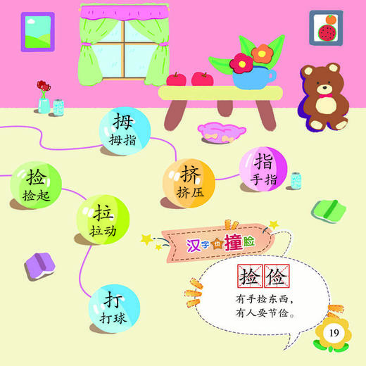 好玩的思维导图识字胶片书(全4册) 商品图1