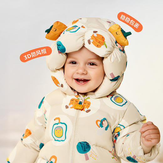 [三防]迷你巴拉巴拉男女童羽绒连体衣宝宝造型可爱爬服2025冬新品 商品图2