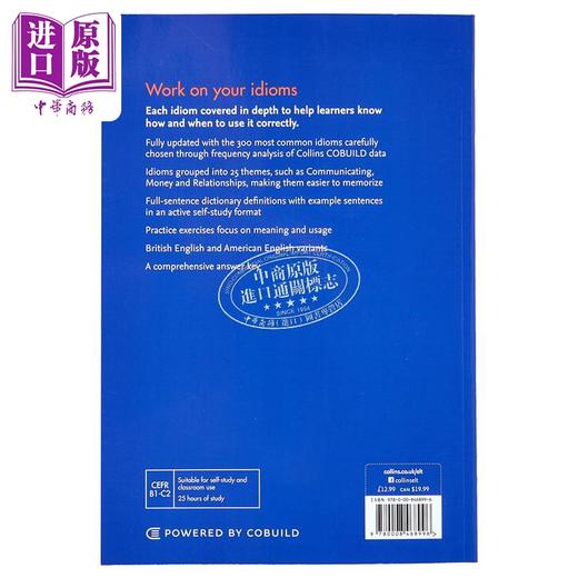 【中商原版】Collins Work on your Idioms Second edition 柯林斯攻破你的惯用语 第2版 英文原版 英语练习册 商品图1