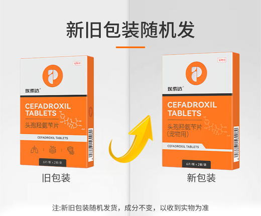 普安特宠物头孢消炎药狗狗猫咪皮肤炎症脓皮症泌尿感染尿道炎耳炎头孢羟氨苄片埃素达 商品图4