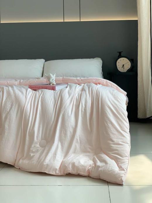 【多妈团购 水家大豆纤维抗菌被子（水家剪标款）】柔软舒适，透气轻盈，加了20大豆纤维 软软糯糯，绿色安全，抑菌防螨，A类母婴级用料，温暖舒服-圆圆家纺 商品图2