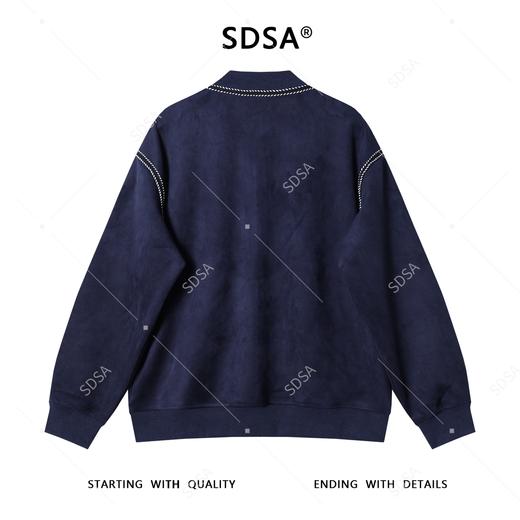 WT241SDSA男士秋冬新款痞帅男装韩版撞色缝线棒球领卫衣外套百搭时尚 商品图5