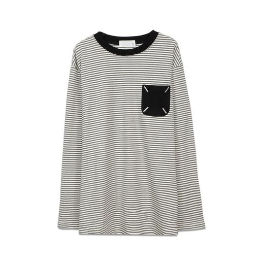 百搭时尚条纹长袖T恤-纪念日百货门店同款165499778 商品图4