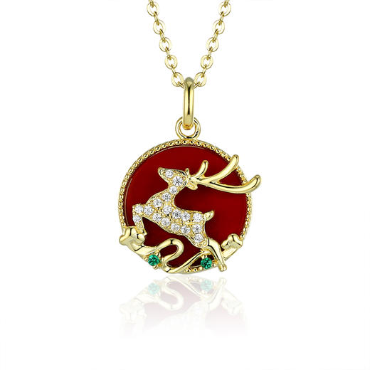 敦煌文创 九色鹿系列纯银项链 商品图7