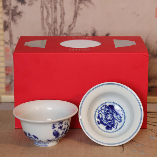 “故宫600年双杯重逢原韵再造官方IP出品”上新了故宫 镜像传奇 陶瓷茶杯 双杯礼盒装 商品图10