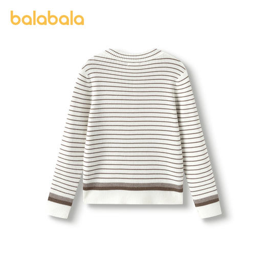巴拉巴拉童装儿童毛衣女童秋冬装针织衫中大童条纹甜美百搭时尚潮 商品图2